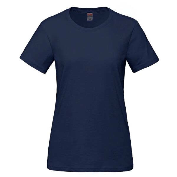 Ladies RING SPUN Combed Cotton Crewneck T-Shirt Thumbnail