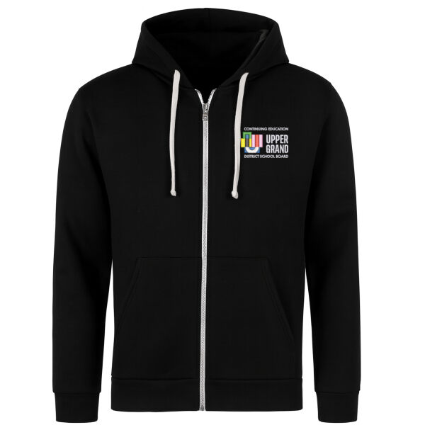Embroidered Slim Fit Full Zip Hoodie Thumbnail